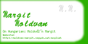 margit moldvan business card